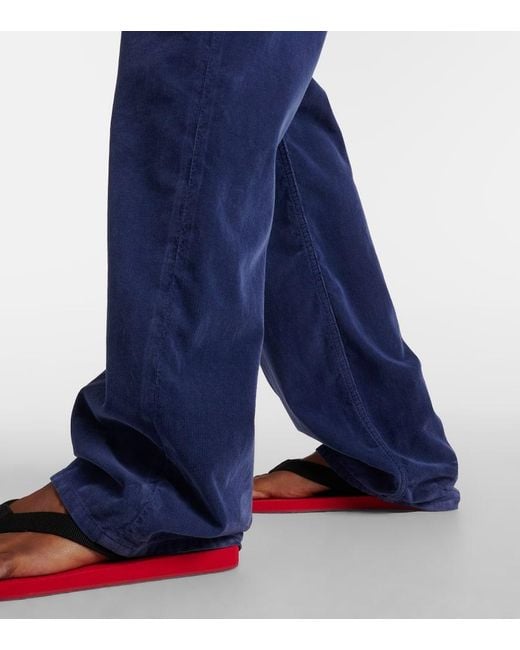 Jean Droit Tarley A Taille Haute The Row en coloris Blue