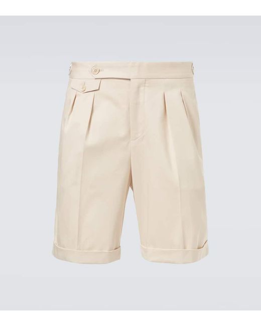 Brunello Cucinelli Natural Cotton Bermuda Shorts for men
