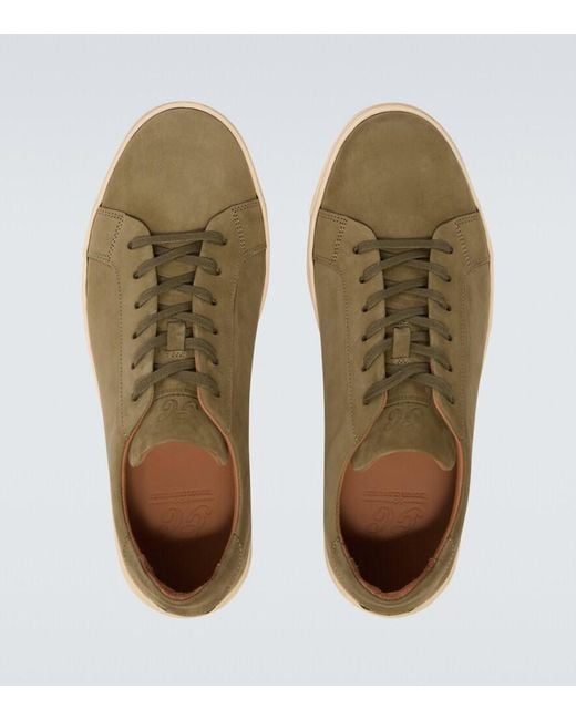 George Cleverley Green Jack Ii Leather Sneakers for men