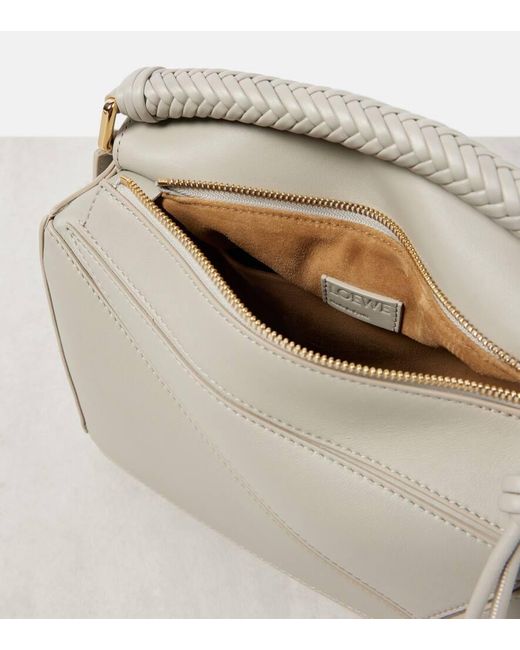 Borsa A Spalla Puzzle Small di Loewe in White