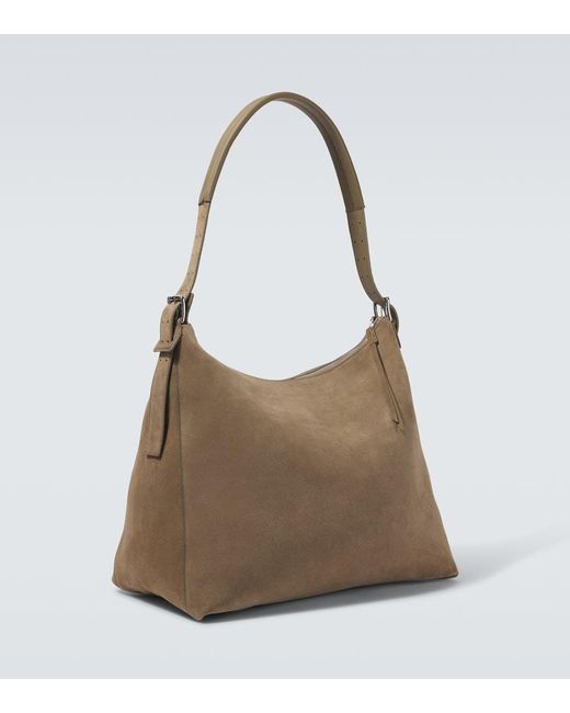 Lemaire Messenger Bag Aus Veloursleder in Brown für Herren