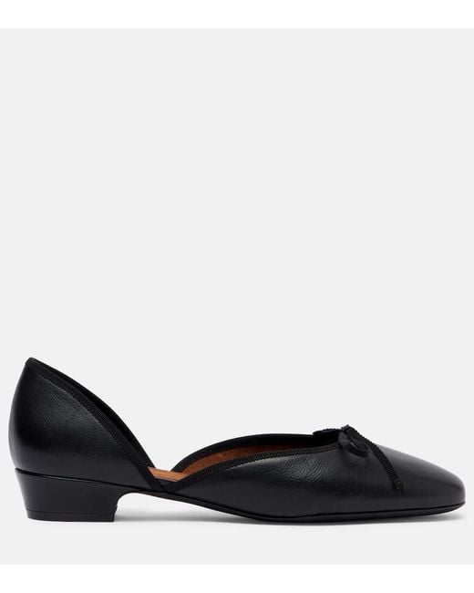 Herbert Levine Black 24/7 Leather Ballet Flats