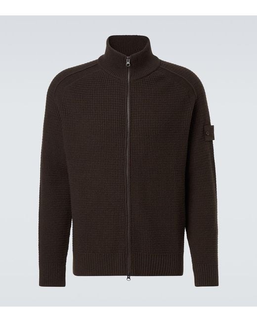 Veste Ghost En Laine Vierge Stone Island pour homme en coloris Black