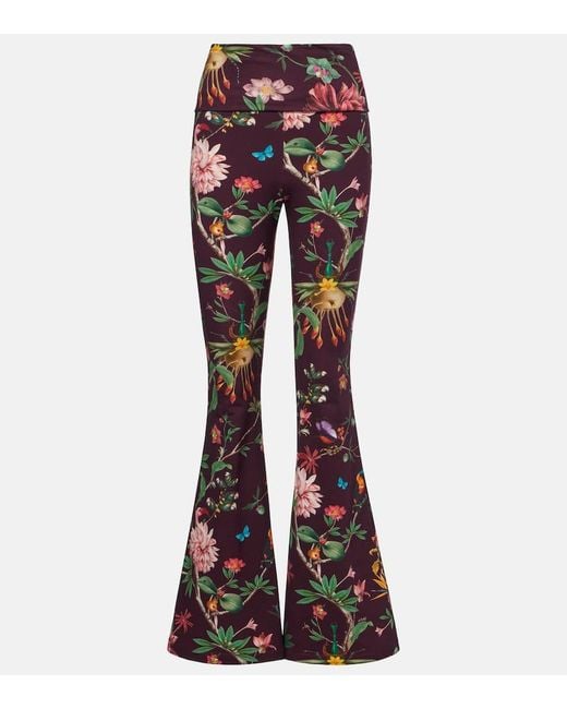 Pantalones Flared Meditation En Mezcla De Algodon LaDoubleJ de color Multicolor