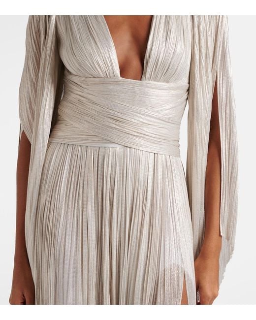 Maria Lucia Hohan Natural Draped Silk Gown