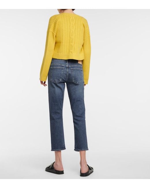 Citizens of Humanity Blue Emerson Mid-Rise Boyfriend Jeans