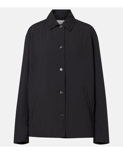 The Row Black Evadne Technical Overshirt