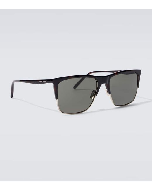 Saint Laurent Gray Sl 768 Rectangular Sunglasses for men