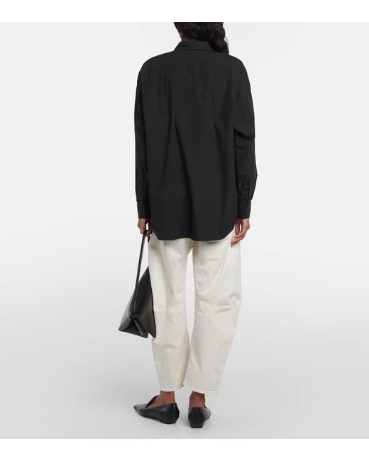 Camicia oversize Mael in cotone di Nili Lotan in Black