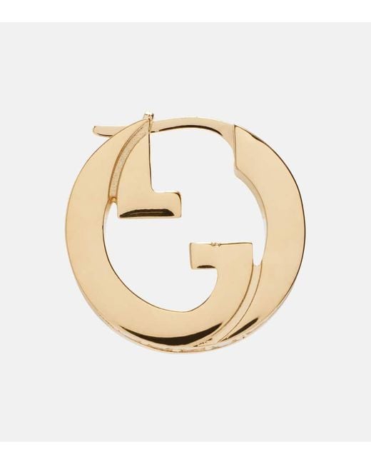 Gucci Metallic Ohrringe Blondie Mini Mit Kristallen