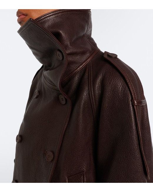 Acne Black Cropped Leather Jacket
