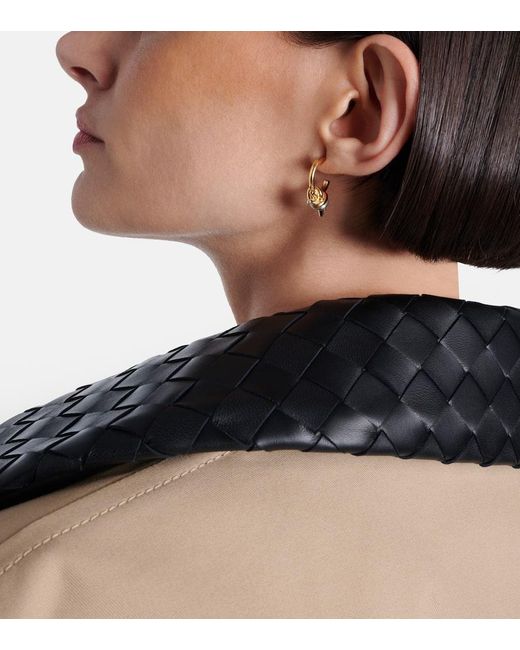 Boucles D'Oreilles Knot En Or 18 Ct Et Argent Sterling Bottega Veneta en coloris Metallic