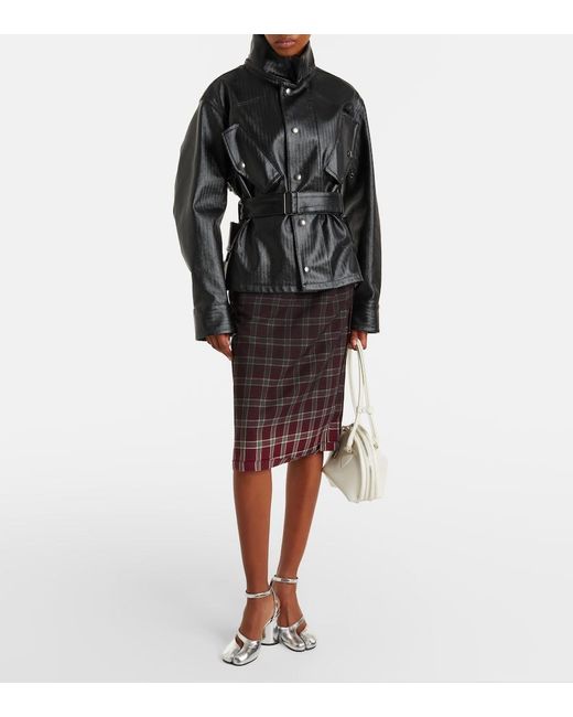 Maison Margiela Tabi Metallic Leather Pumps