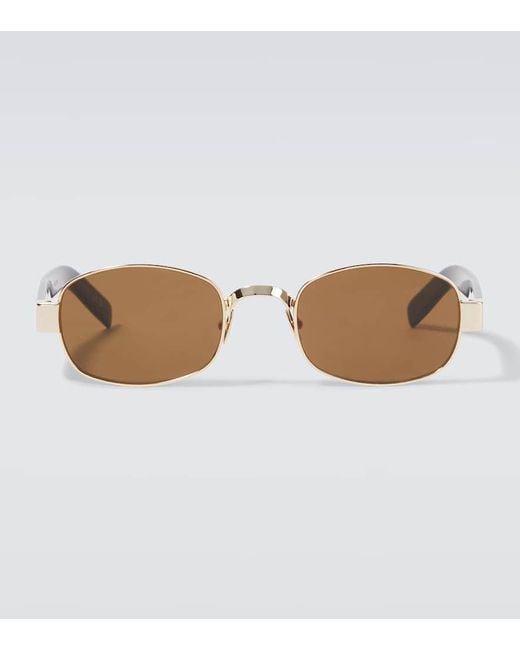Saint Laurent Brown Sl 706 Rectangular Sunglasses for men
