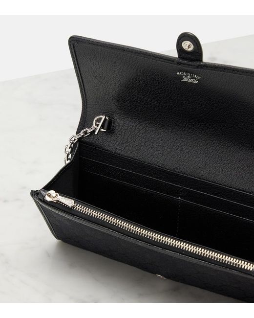 Gucci Black Jackie Gg Canvas Clutch