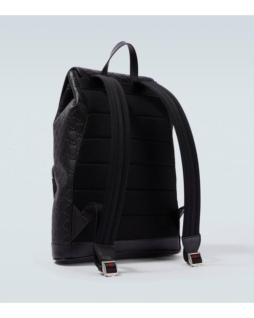Gucci Rucksack Gg Medium Aus Leder in Black für Herren