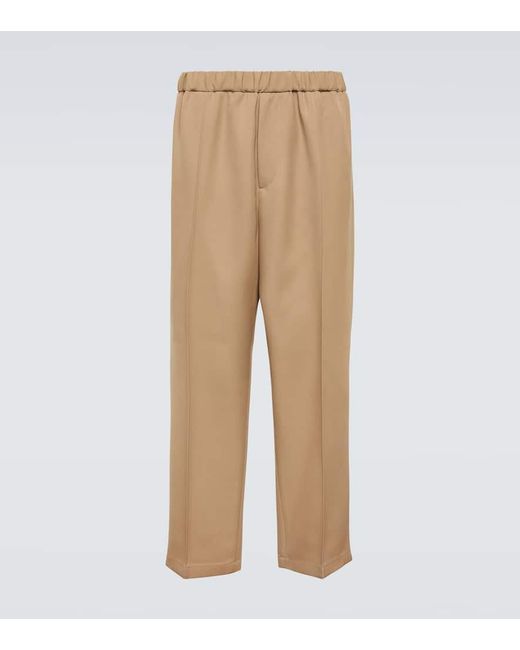 Jil Sander Hose Aus Woll-Gabardine in Natural für Herren