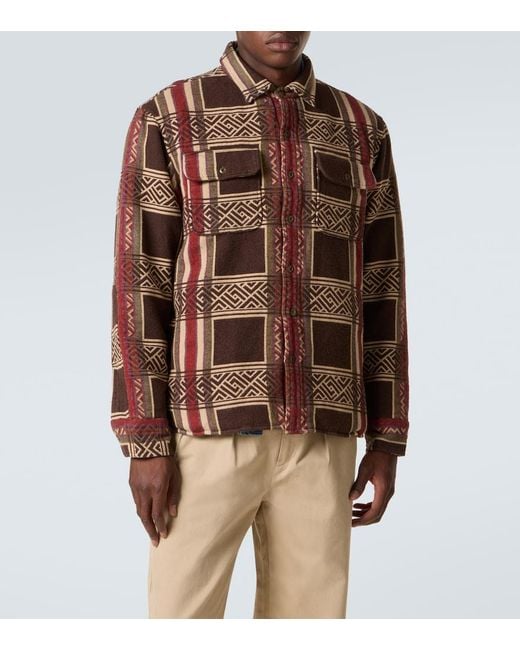 RRL Multicolor Cotton Jacquard Overshirt for men