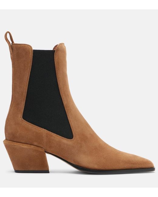 Paris Texas Brown Ankle Boots Bettina 50 Aus Veloursleder