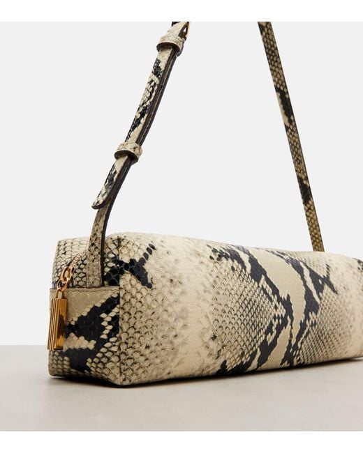 Khaite Metallic Schultertasche Kye Micro Aus Leder