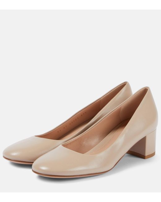 Gianvito Rossi Natural Leather Pumps