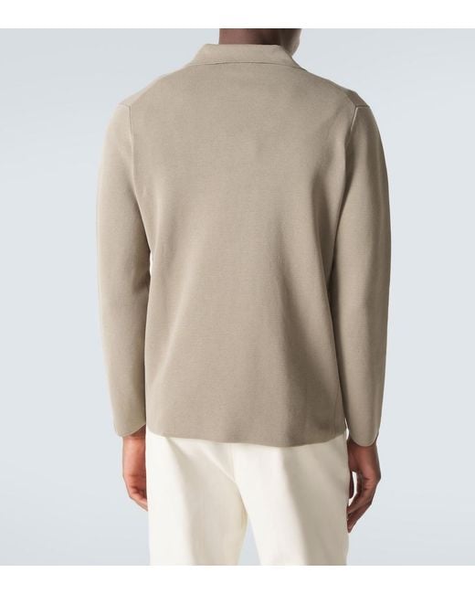 Thom Sweeney Gray Cotton Crepe Blazer for men