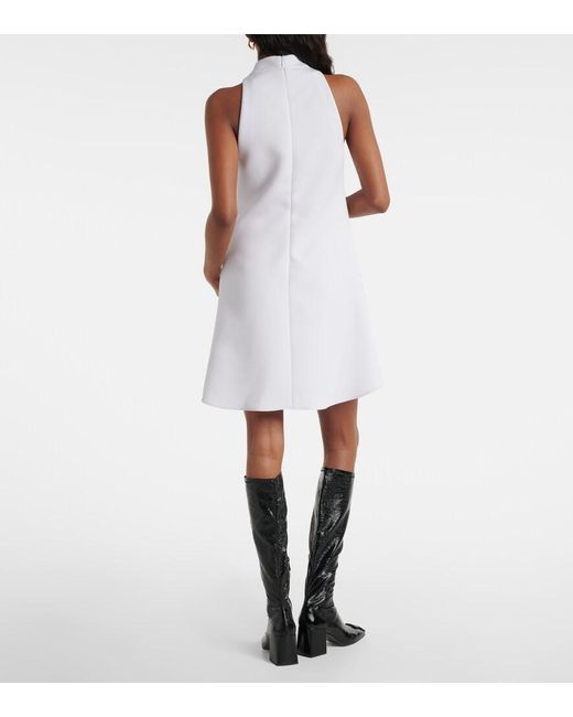 Courreges White Heritage Logo Minidress
