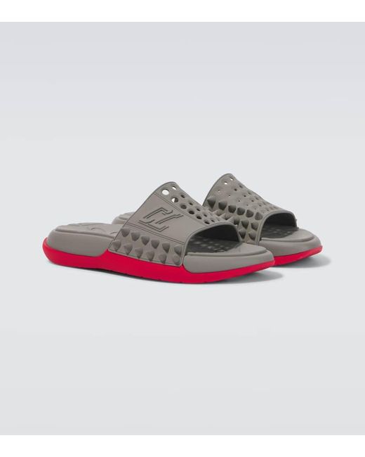 Christian Louboutin Pantoletten Take It Easy in Gray für Herren
