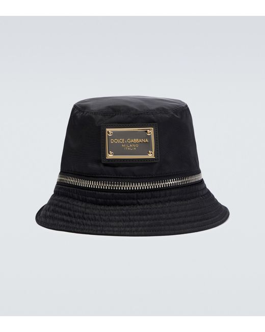 Dolce & Gabbana Embellished Bucket Hat in Black for Men | Lyst