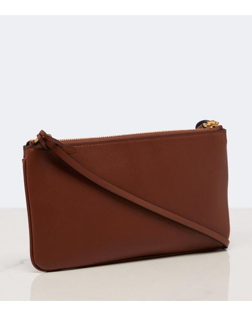 Balenciaga Red Rodeo Leather Phone Pouch