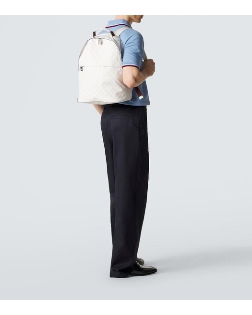 Gucci White Gg Canvas Medium Backpack for men