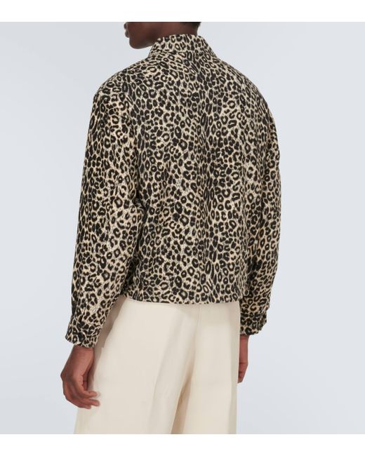 Visvim Multicolor Redsun Leopard-print Silk Jacket for men