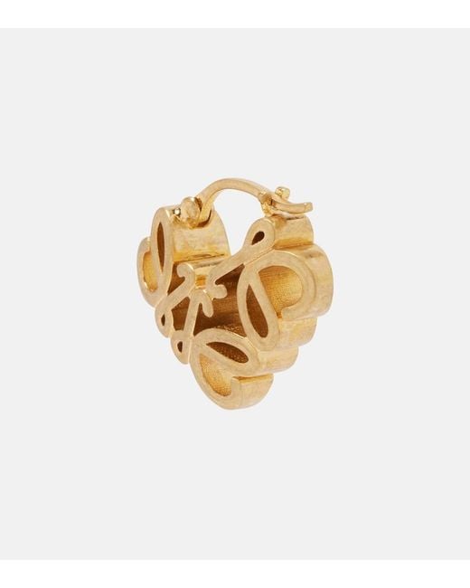 Loewe Metallic Anagram Bombe Earrings
