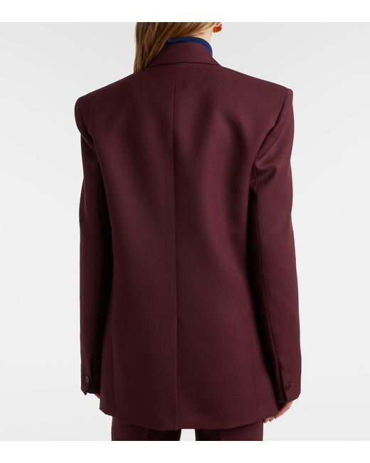 Frankie Shop Red Monterey Double-Breasted Blazer