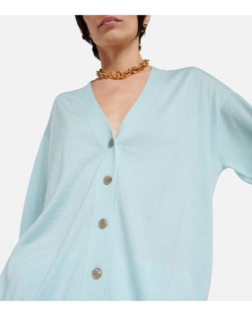 Lisa Yang Blue Cia Oversized Cashmere Cardigan