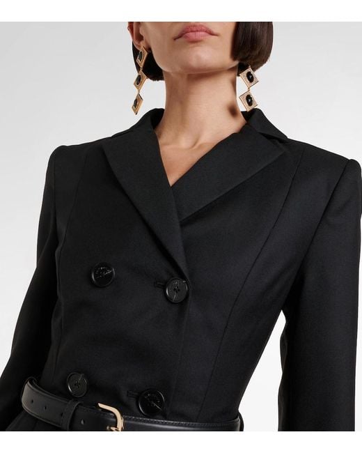 Self-Portrait Black Belted Blazer Dress