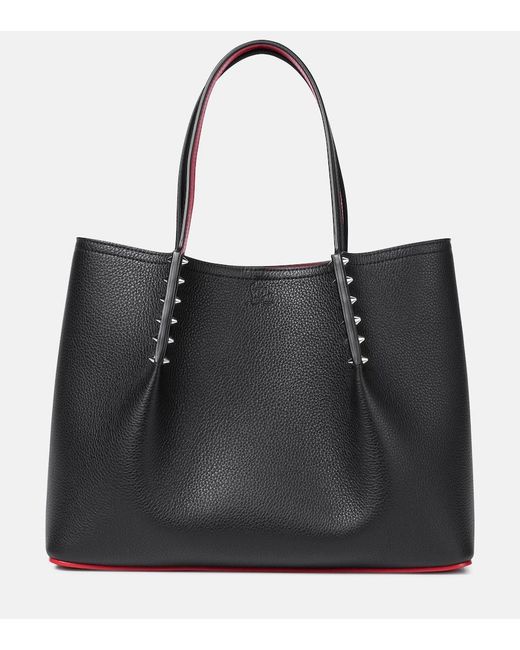 Christian Louboutin Black Cabarock Small Leather Tote Bag