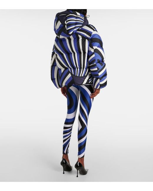 Emilio Pucci Blue Iride Down Jacket
