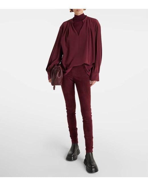 Joseph Purple Top Blondel Aus Seide