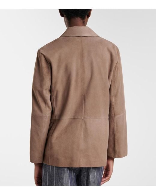 Max Mara Brown Anfora Suede Jacket