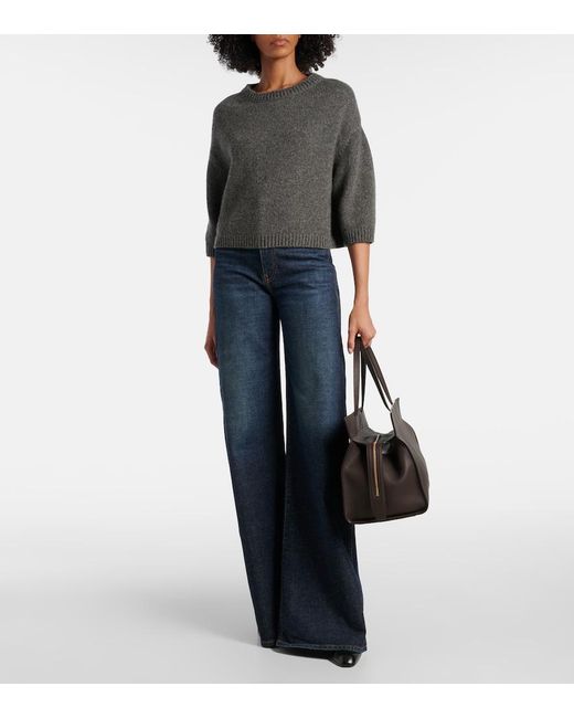 Khaite Gray Sabina Cashmere Sweater
