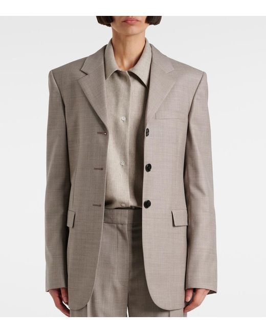 The Row Gray Selene Wool Jacket