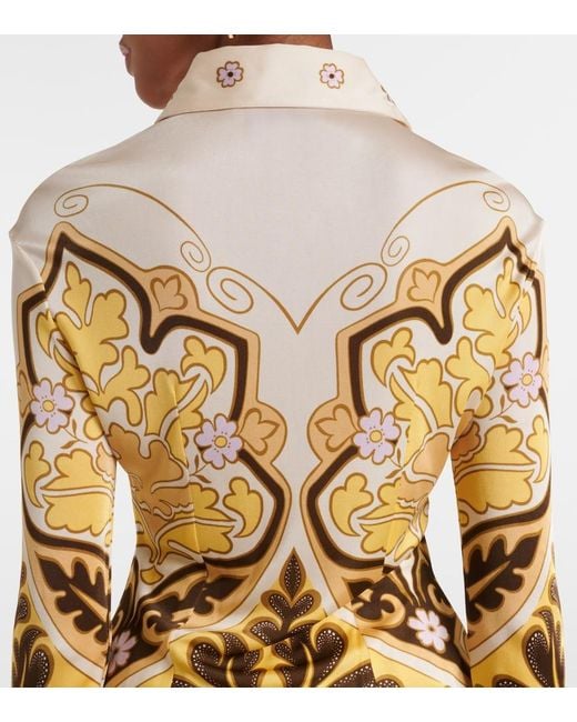 LaDoubleJ Metallic Spells Placee Printed Shirt