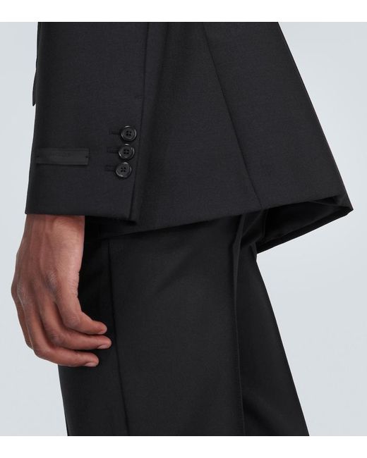 Prada Black Wool And Mohair Suit Jacket for men