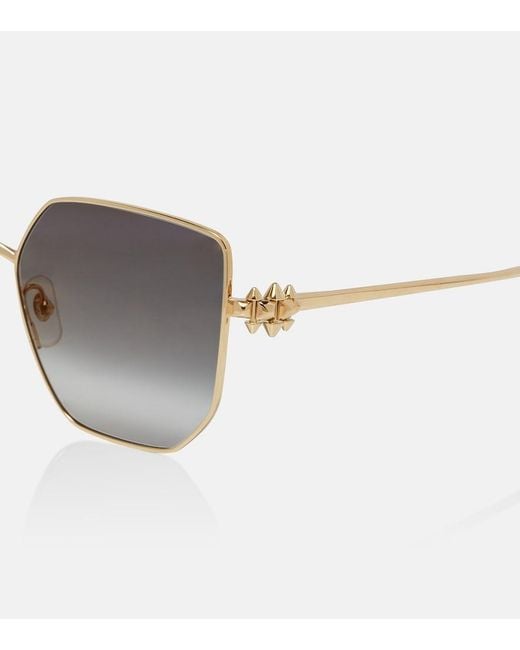 Cartier Brown Clash De Cartier Square Sunglasses
