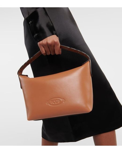 Tod's Brown Kate Mini Leather Tote Bag