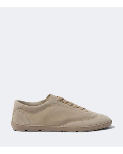 Brunello Cucinelli Gray Suede Sneakers for men