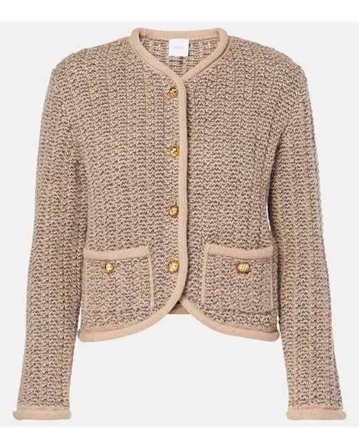 Patou Natural Wool And Alpaca Cardigan