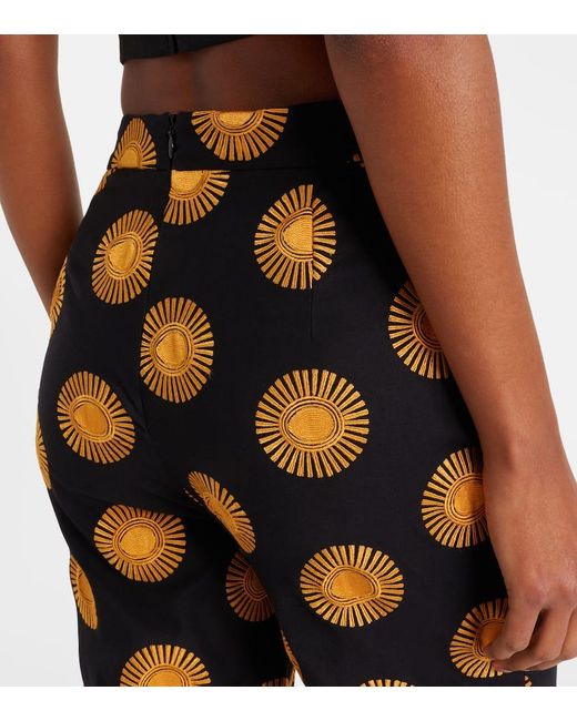 Cala De La Cruz Blue Gerade Hose Isola Aus Einem Baumwollgemisch