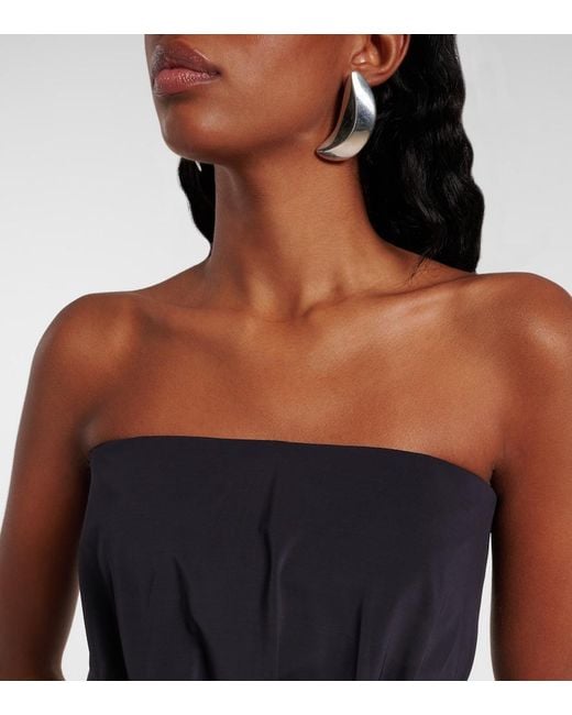 Max Mara Blue Fiero Draped Jumpsuit